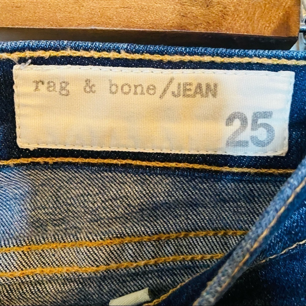 Rag & Bone Skinny Jeans Mid-Rise Stretch Dark Wash Size:25 - Picture 5 of 5